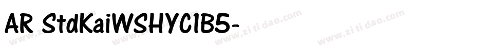 AR StdKaiWSHYC1B5字体转换